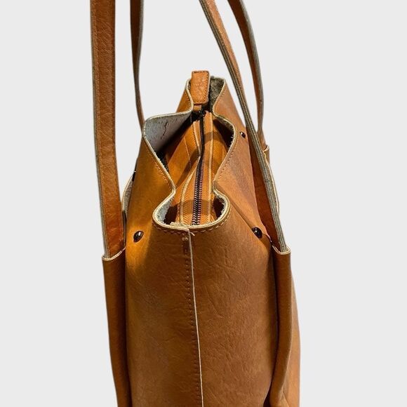 S’achet Leather Tote Shoulder Bag Purse - Picture 5 of 9
